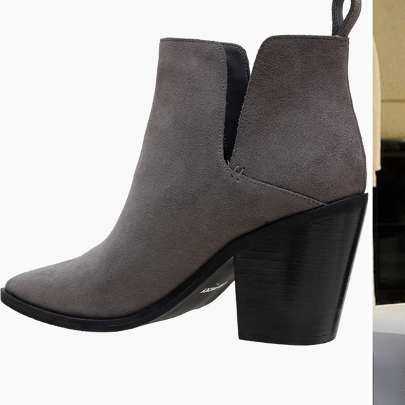 Lisa Vicky Gray Suede Bootie - Picture 2 of 6